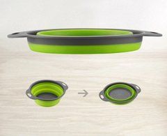 Друшляк складаний COLLAPSIBLE FILTER BASKETS (силіконовий). VT-905 Колір зелений 8675 фото