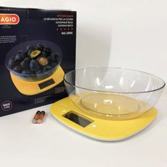 Ваги кухонні MAGIO MG-290, кухонні ваги зі знімною чашею, електронні ваги для продуктів. Колір: жовтий ws51355 фото