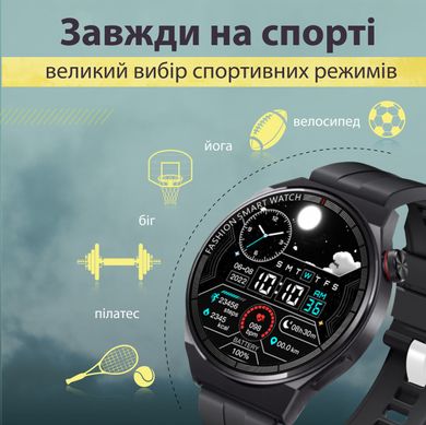 Смарт часы мужские сенсорные умные часы с nfc фитнес часы водонепроницаемые UR155B фото