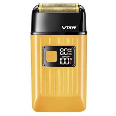 Электробритва портативная мужская VGR V-357 профессиональная бритва шейвер. Цвет: желтый ws98971 фото