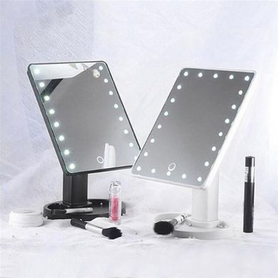 Зеркало для макияжа с 16 LED подсветкой Mirror White. QR-563 Цвет: белый 21021 фото