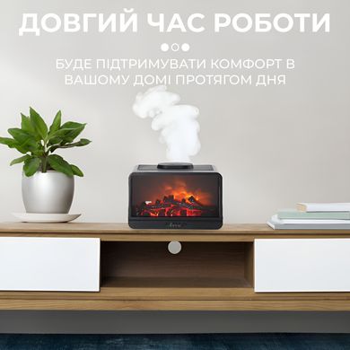 Зволожувач повітря Flame Fireplace Aroma Diffuser Black зволожувач очищувач повітря HPLN001G фото
