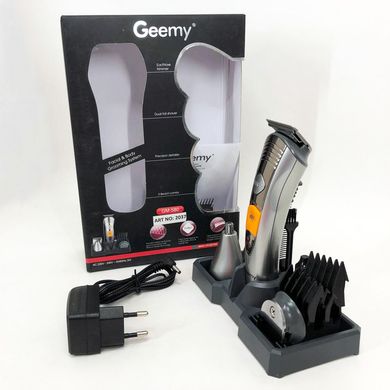 Набір для стрижки Pro Gemei GM-580 тример 7в1 для стрижки волосся, гоління бороди, для носа та вух, стайлер ws11912 фото