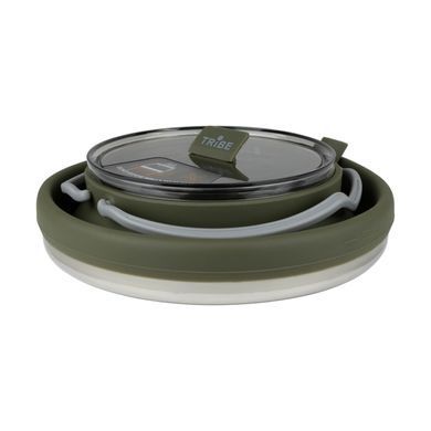 Чайник Tribe Collapsible Kettle 1,5 л силиконовый T-FF-0026, olive T-FF-0026-olive фото