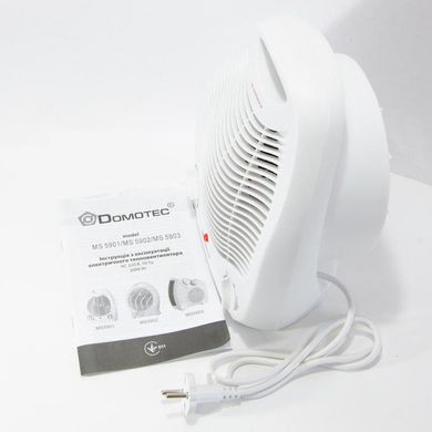 Обігрівач тепловентилятор (дуйка) Domotec MS-5901, Вітродуйка обігрівач, Електрична дуйка, 2 кВт ws32618 фото