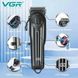 Машинка для стрижки волосся VGR V-282 акумуляторна професійна підстригальна LED, 6 насадок ws26154 фото 3