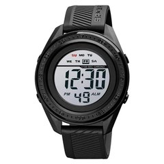 Годинник наручний чоловічий SKMEI 1638BKWT BLACK-WHITE, годинник наручний електронний тактичний. Колір: чорний ws63269 фото