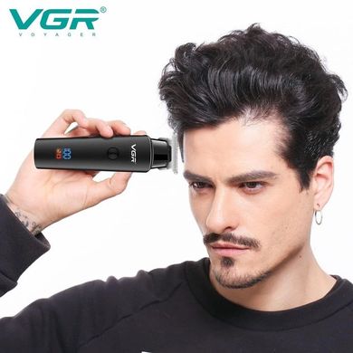 Тример для волосся VGR V-937, з USB-кабелем для зарядки, світлодіодним дисплеєм, 3 насадками ws75891 фото