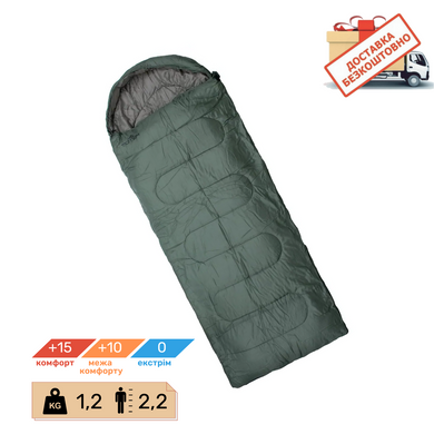 Спальний мешок-одеяло с капюшоном Totem Fisherman XXL (+15/+10/0) правый, UTTS-013-R UTTS-013-R фото