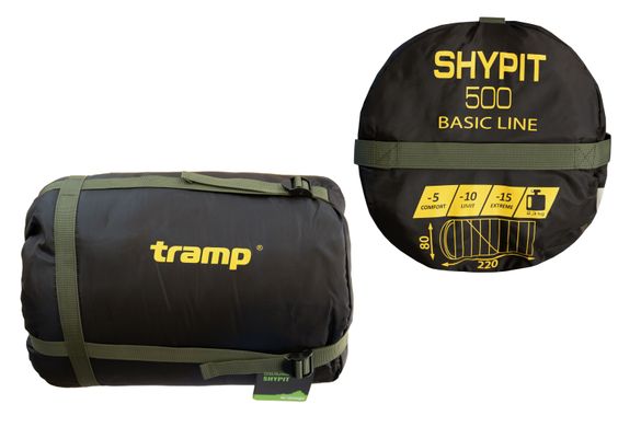 Спальный мешок Tramp Shypit 500 одеяло с капюшоном левый olive 220/80 UTRS-062R-L UTRS-062R-L фото