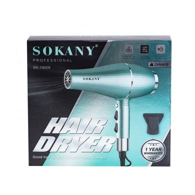 Профессиональный фен для волос с концентратором Sokany с холодным и горячим воздухом SK14009 фото