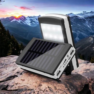 Портативное зарядное power bank Solar 40000 mAh, Внешний аккумулятор, Переносной аккумулятор LJ-573 для телефона ws44689-3 фото