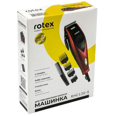 Машинка для стрижки Rotex RHC130-S, машинка для стрижки волосся домашня, машинка для стрижки чоловіча ws97461 фото