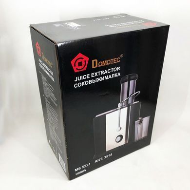 Соковижималка електрична Domotec MS-5221 1000W, Електричні соковижималки, фруктів AV-720 і ягід 298700 фото