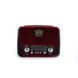 Радіоприймач Golon RX-455S USB/акумулятор сонячна панель. Червоний з чорним ws33147-1 фото 7