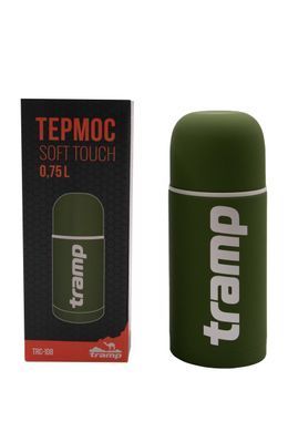 Термос TRAMP Soft Touch 0,75 л, Хакі TRC-108-khaki фото