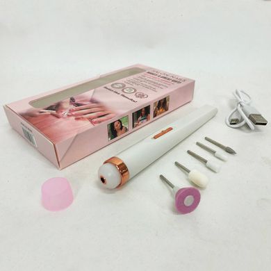 Фрезер для маникюра и педикюра Flawless Salon Nails, фрезер ручной для маникюра. Цвет: белый ws53122-1 фото