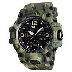 Годинник наручний чоловічий SKMEI 1155BCMGN GREEN CAMO, брендовий чоловічий годинник. Колір: зелений камуфляж ws94636-3 фото