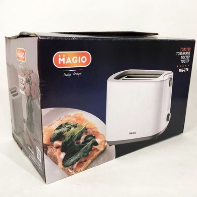 Тостер MAGIO MG-276, вертикальный тостер для тостов, тостер для 2 гренок электрический горизонтальный ws66719 фото