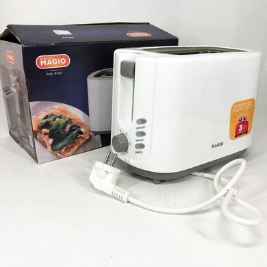 Тостер MAGIO MG-276, вертикальний тостер для тостів, тостер для 2 грінок електричний горизонтальний ws66719 фото
