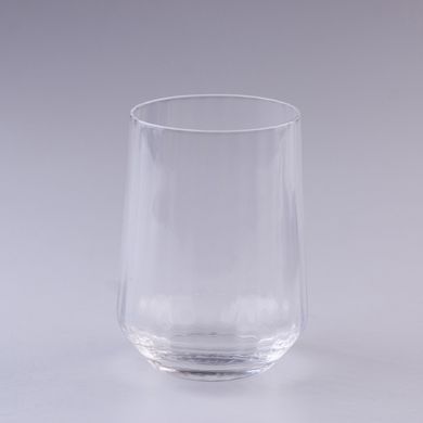 Стеклянный стакан ребристый прозрачный набор стаканов 6 штук HP98 фото