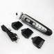 Машинка для стрижки волосся Gemei GM-6113 акумуляторна. Колір чорний ws26152-1 фото 4