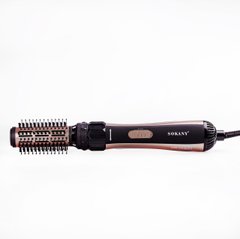 Фен стайлер для волосся 2 в 1 керамічний 1000 Вт поворотна насадка і щітка фен Sokany SD-903 SD903 фото