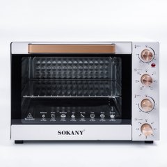 Электропечь настольная духовка электрическая 60 литров Sokany электродуховка 1700 Вт печь для дома с таймером SK10010 фото