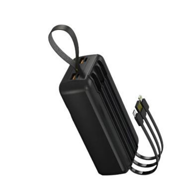 Power Bank Aspor A317 Fast Charge 30000mAh (USB-C/USB/Type-C/Lightning/22.5W)- чорний (900168) 900168 фото