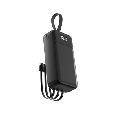 Power Bank Aspor A317 Fast Charge 30000mAh (USB-C/USB/Type-C/Lightning/22.5W)- чорний (900168) 900168 фото
