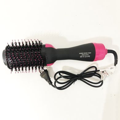 Фен Щетка расчёска 3в1 One step Hair Dryer 1000 Вт 3 режима выпрямитель для укладки волос стайлер с функцией ионизации 6674XL фото