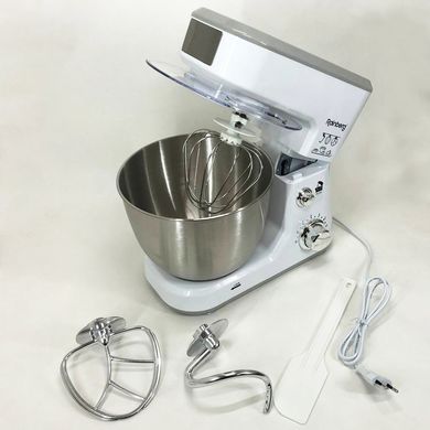 Кухонный комбайн Rainberg RB-8082 3200 Вт, Планетарный миксер-тестомес с чашей 5л, 3 насадки, XG-405 6 скоростей 400959 фото