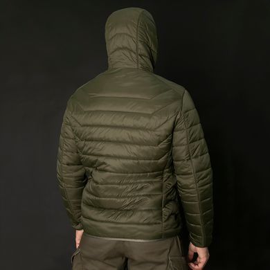 Легкий Пуховик Storm Hood G-Loft 150 Олива/Оранжевый, S 2459-S фото