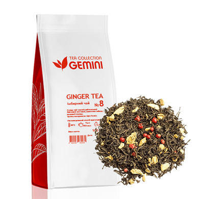 Чай листовой Gemini Ginger Tea Имбирный чай 100г 0105 фото