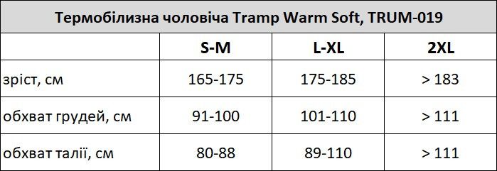 Термобілизна чоловіча Tramp Warm Soft комплект (футболка + кальсони) UTRUM-019 оливковий UTRUM-019-Olive фото