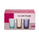 Гранована склянка для напоїв 250 мл набір склянок 6 шт Рожевий HP033P фото 4