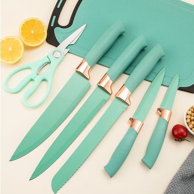 Набір кухонного приладдя на підставці 19шт кухонні ножі HP7TU фото