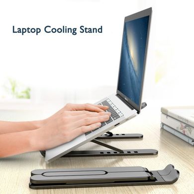 Підставка для ноутбука Multi-Position foldable Bracket JC-25 8х22см. Колір: чорний ws85551 фото