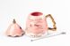 Кухоль керамічний Christmas Tree 460мл з кришкою та паличкою для розмішування чашка з кришкою Рожевий HP1972P фото 2