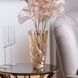 Ваза для квітів скляна декоративна золота 23.5 см для троянд • для орхідей • для тюльпанів • для сухоцвітів HP135 фото 4