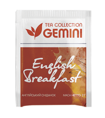 Чай Gemini в пакетиках English Breakfast Английский завтрак 50 шт 0038 фото