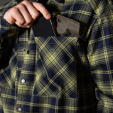 Сорочка &ldquo;Буревій&rdquo; (Logo Orange) Lime Green/Navy 8605(3XL) фото