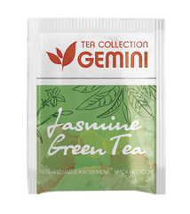 Чай Gemini в пакетиках Jasmine Green Tea Зелений чай з жасмином 50 шт 0039 фото