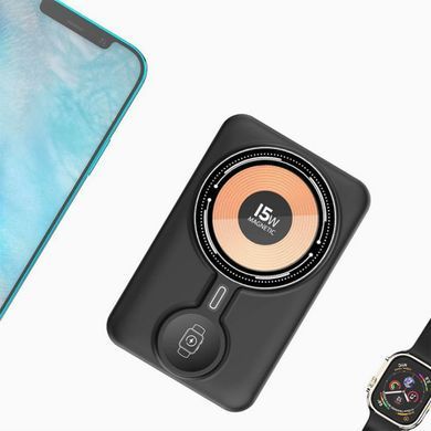 Power Bank Aspor A328 Magnetic Wireless 10000mAh+cable Charge Watch (22.5W)- білий (900151) 900151 фото