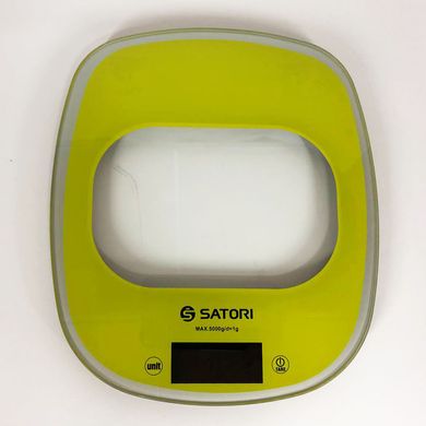 Кухонные весы Satori SKS-221-GR до 5кг, электронные кухонные весы. Цвет: зеленый ws74653-1 фото