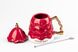 Кухоль керамічний Christmas Tree 460мл з кришкою та паличкою для розмішування чашка з кришкою Червоний HP1972R фото 2
