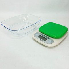 Ваги кухонні DOMOTEC MS-125 Plastic, точні кухонні ваги, ваги для зважування продуктів. TL-684 Колір: зелений 4616 фото
