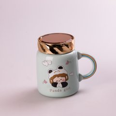 Кухоль керамічний Creative Show Ceramics Cup Cute Girl 420ml кухоль для чаю з кришкою HPCY8240GR фото