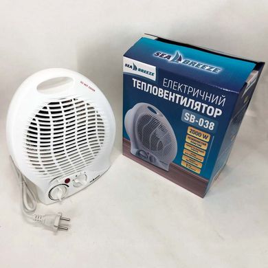 Тепловентилятор ветродуйка SeaBreeze SB-038, побутовий тепловентилятор, тепловентилятор для дому ws62718 фото