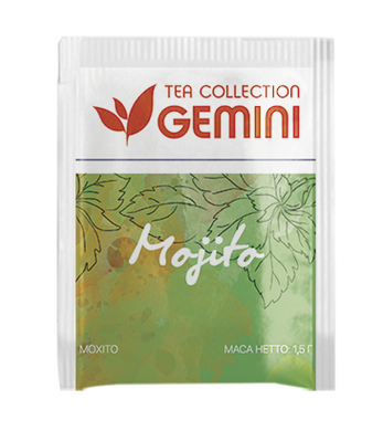 Чай Gemini в пакетиках Mojito Мохіто 50 шт 0041 фото